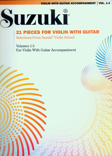 Suzuki - 21 Pieces for Violin with Guitar - Book