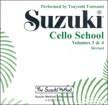 Suzuki Cello School - Volumes 3-4 - CD Only (Rev. Edition)