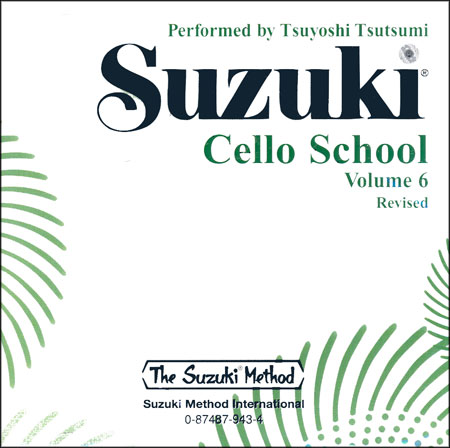 Suzuki Cello School - Volume 6 - CD Only (Rev. Edition)
