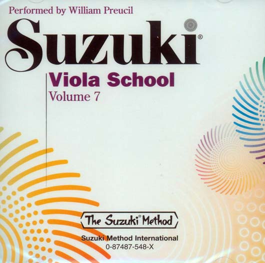 Suzuki Viola School - Volume 7 - CD Only (Rev. Edition)