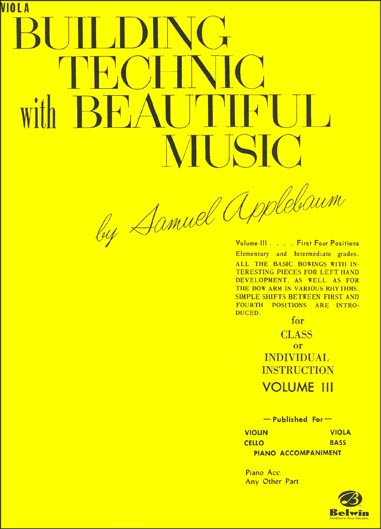 Building Technique With Beautiful Music, Book III