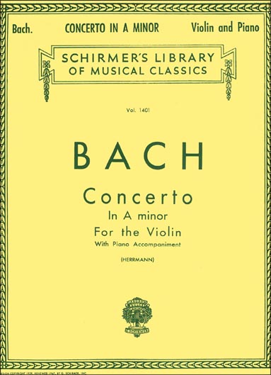 Bach - Violin Concerto No. 1 in A minor, BWV 1041 (SCHIR)