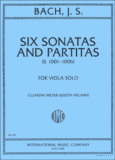Bach - 6 Sonatas and Partitas for Solo Viola (INT)