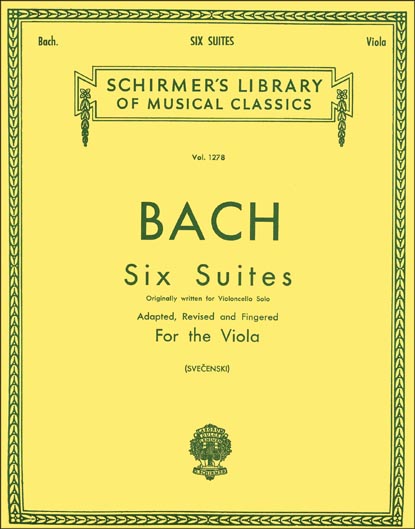 Bach - Suites for Solo Viola BWV 1007-1012 (SCHIR)