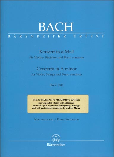 Bach - Violin Concerto No. 1 in A minor, BWV 1041 (BAR)