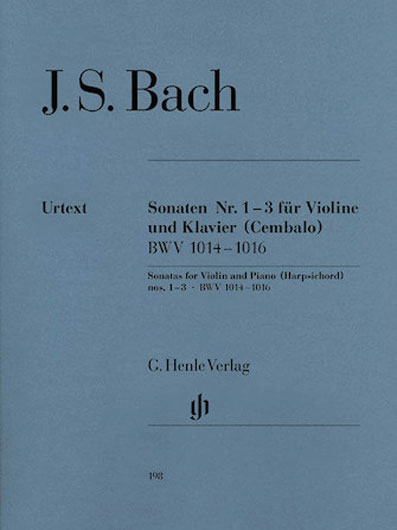 Bach - Six Sonatas for Violin and Harpsichord, Vol. 1 (HEN)