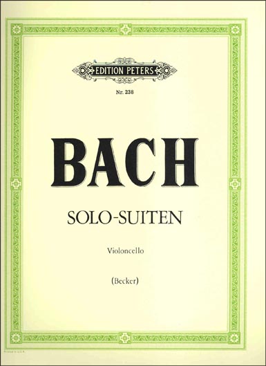 Bach - Suites for Solo Cello BWV 1007-1012 (PETERS)