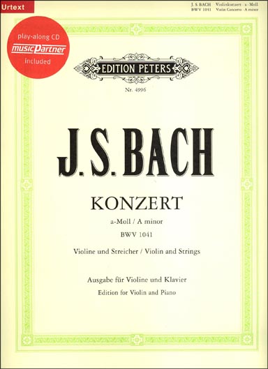 Bach - Violin Concerto No. 1 in A minor, BWV 1041 - CD (PET)