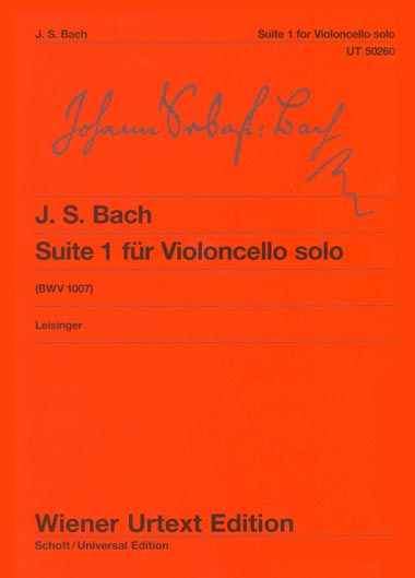 Bach - Suite No. 1 for Cello Solo BWV 1007 (WIE)