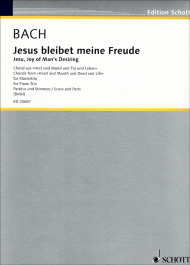 Bach - Jesu, Joy of Man's Desiring for Piano Trio (SCHOTT)
