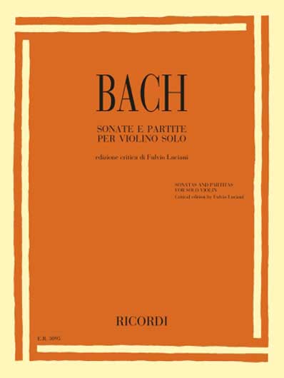Bach - 6 Sonatas and Partitas for Solo Violin (RIC)