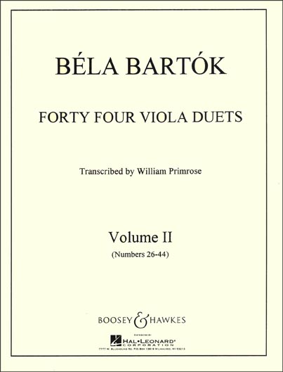Bartók - 44 Duets for Two Violas, Vol. 2 (B&H)
