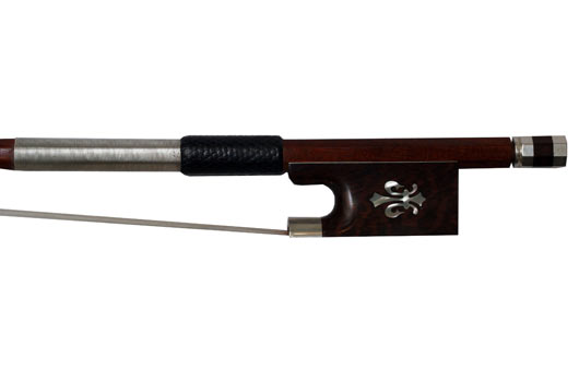 Brazilian Silver Mounted Violin Bow - Snakewood Frog - 4/4