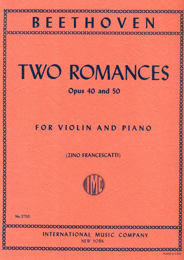 Beethoven - Romances for Violin Op. 40, 50 (INT)