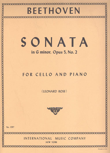 Beethoven - Cello Sonata in G minor, Op. 5 No. 2 (INT)