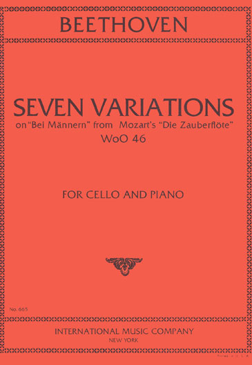 Beethoven - Seven Variations on "Bei Männern" for Cello (INT)