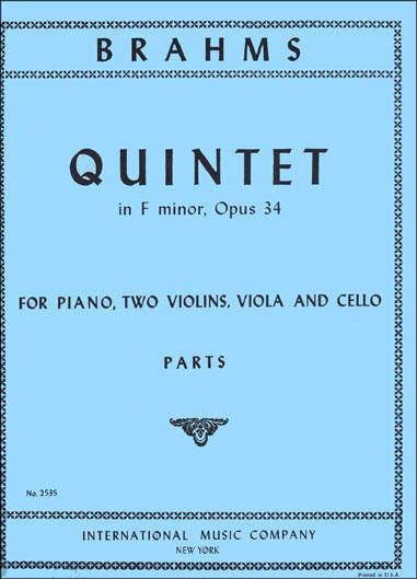 Brahms - Piano Quintet in F minor, Op. 34 (INT)