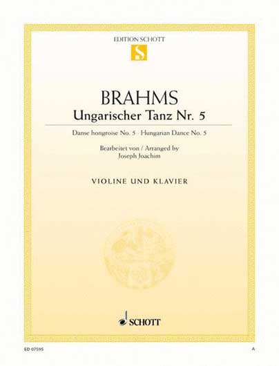 Brahms - Hungarian Dance No. 5 for Violin and Piano (SCHOTT)