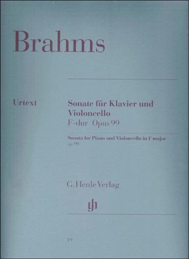 Brahms - Cello Sonata No. 2 in F major Op. 99 (HEN)