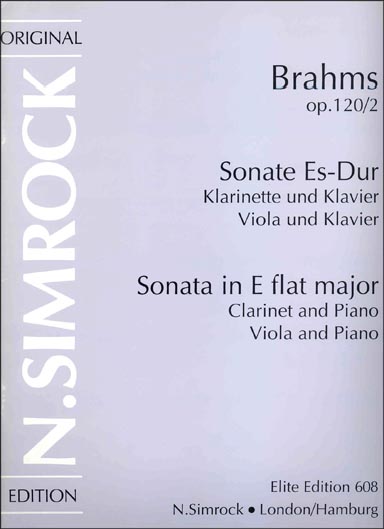 Brahms - Clarinet Sonata in E flat major Op. 120 No. 2 (SIM)