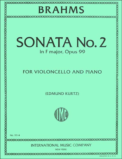 Brahms - Cello Sonata No. 2 in F major, Op. 99 (INT)