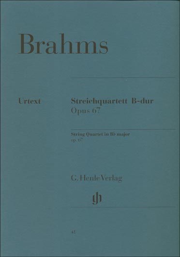 Brahms - String Quartet in B flat Major, Op. 67 (HEN)