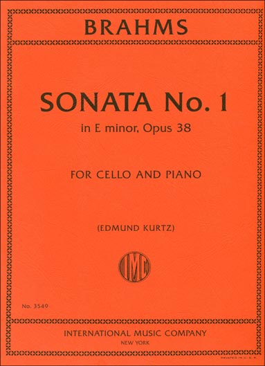Brahms - Cello Sonata in No.1 in E minor Op. 38 (INT)