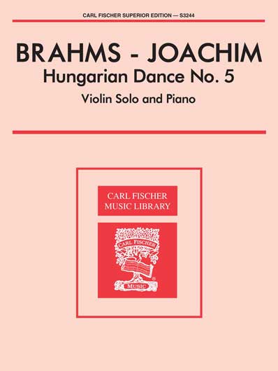 Brahms - Hungarian Dance No. 5 for Violin and Piano (FISCH)