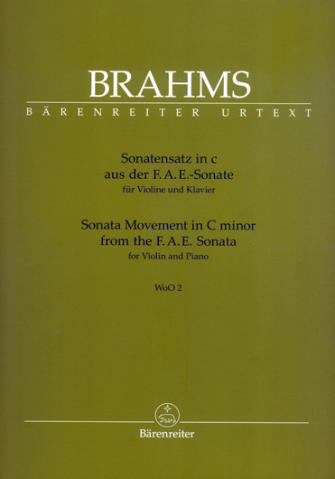 Sonata Movement in C minor from the F.A.E. Sonata