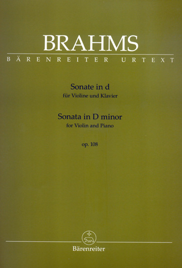 Brahms - Violin Sonata No. 3 in D minor, Op. 108 (BAR)