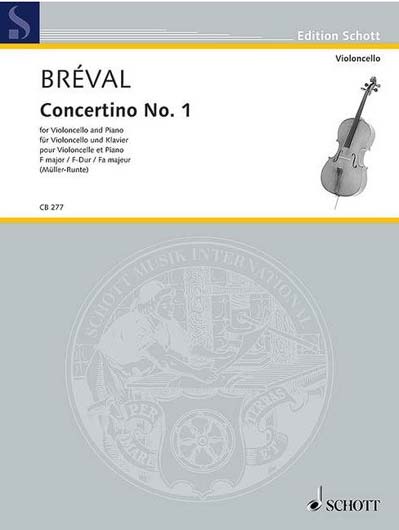 Breval - Concertino No. 1 in F for Cello and Piano (SCHOTT)