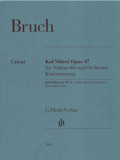 Bruch - Kol Nidre Op. 47 for Cello and Piano (HEN)