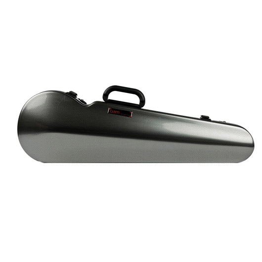 Bam Hightech Contoured Violin Case - 4/4 -Silver Carbon