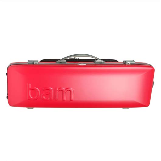 Bam Hightech Oblong Violin Case - GRAFFITI - Red/Silver
