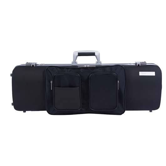 Bam Panther Hightech Oblong Violin Case with pocket - Black