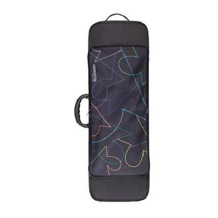 Riboni UNOeOTTO T2 Violin Case - MR LOGO - Multi Colour Lines