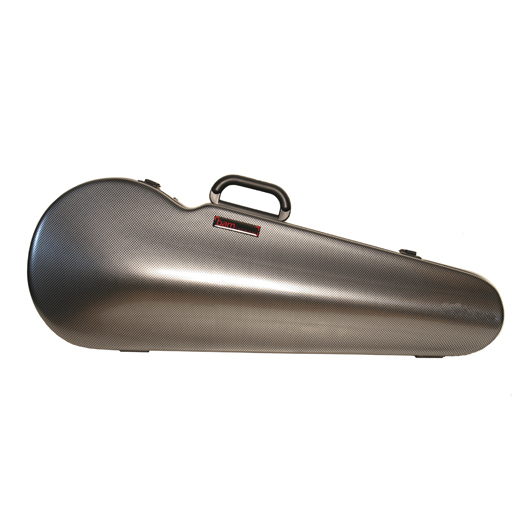 Bam Hightech Contoured Viola Case - Silver Carbon Look