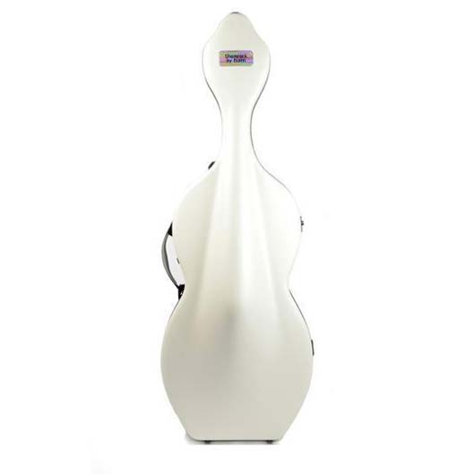 Bam Hightech Shamrock Cello Case - White, no wheels