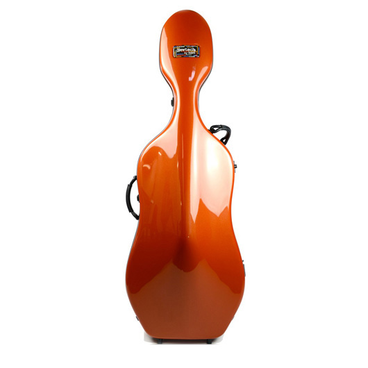 Bam Newtech Cello Case - Terracotta, with wheels