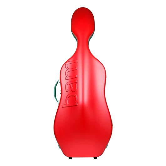 Bam Hightech Slim Graffiti Cello Case-Raspberry with Silver Trim