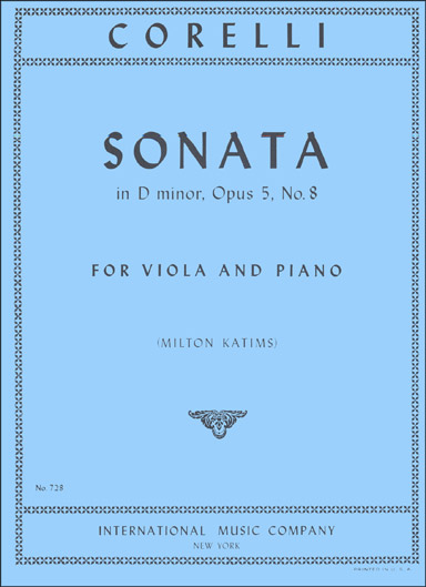 Corelli - Viola Sonata in D minor, Op. 5 No. 8 (INT)