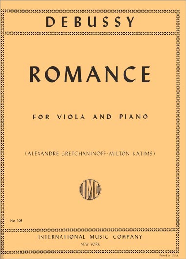 Debussy - Romance for Viola and Piano (INT)