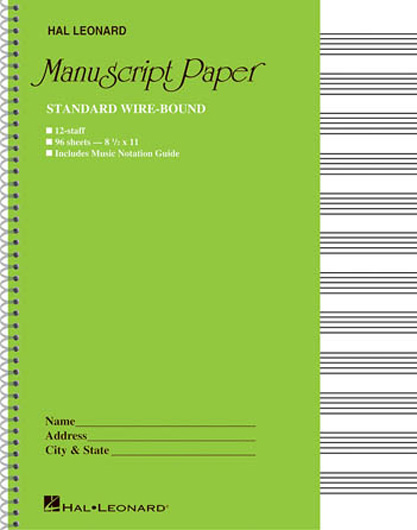 Hal Wirebound Dictation Manuscript Paper - 96 Pages