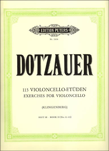 113 Exercises for Violoncello - Book III (No.63-85)