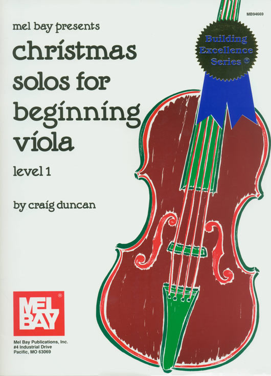 Christmas Solos for Beginning Viola - Level 1