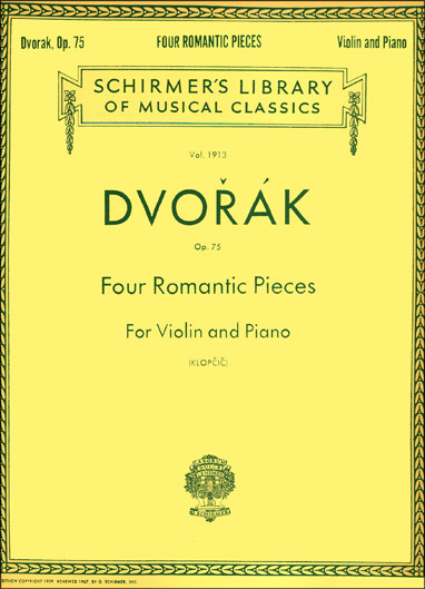 Dvorak - Four Romantic Pieces, Op. 75 (SCHIR)