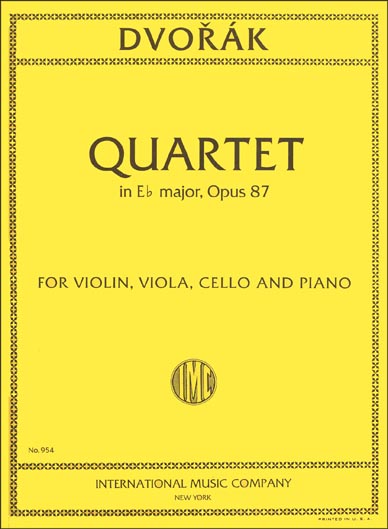 Dvorak - Piano Quartet in E flat Major, Op. 87 (INT)