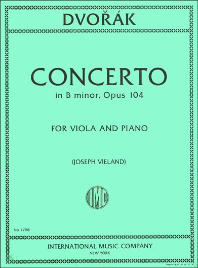 Dvorak - Cello Concerto in B minor, Op. 104 (for Viola)