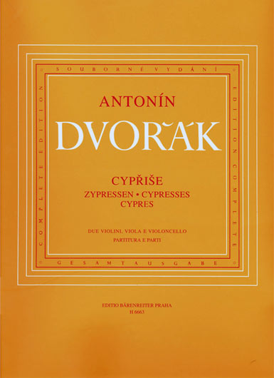 Dvorak - "Cypresses" B.152 for String Quartet (BAR)