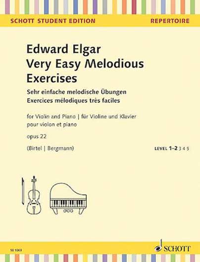 Elgar - Very Easy Melodious Exercises Op. 22 (SCHOTT)